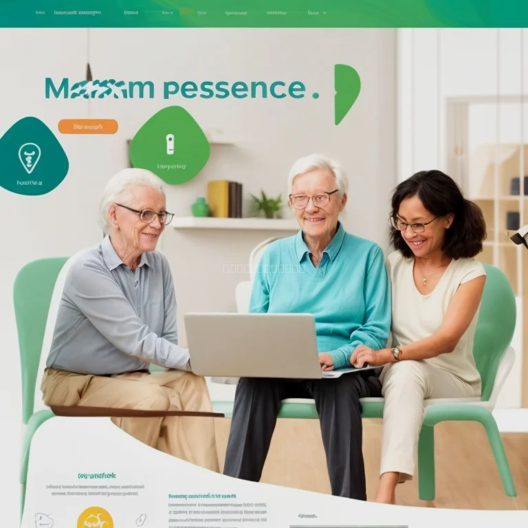 Senior couple reviewing insurance options with digital assistance